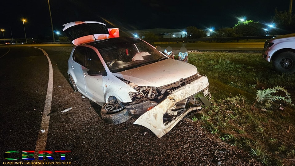 Motor vehicle collision on the N1 North at the Brakfontein interchange