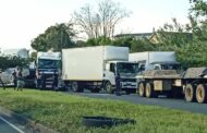 Multiple truck collision reported on the M7