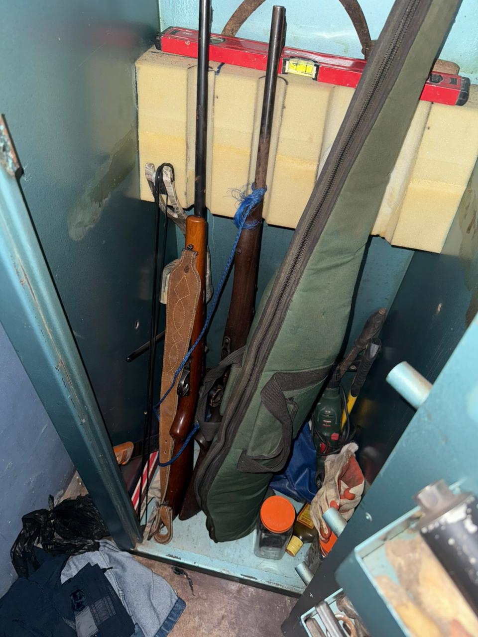 Two arrested with eight rifles and ammunition whilst ten alleged illegal miners were nabbed through Operation Vala Umgodi