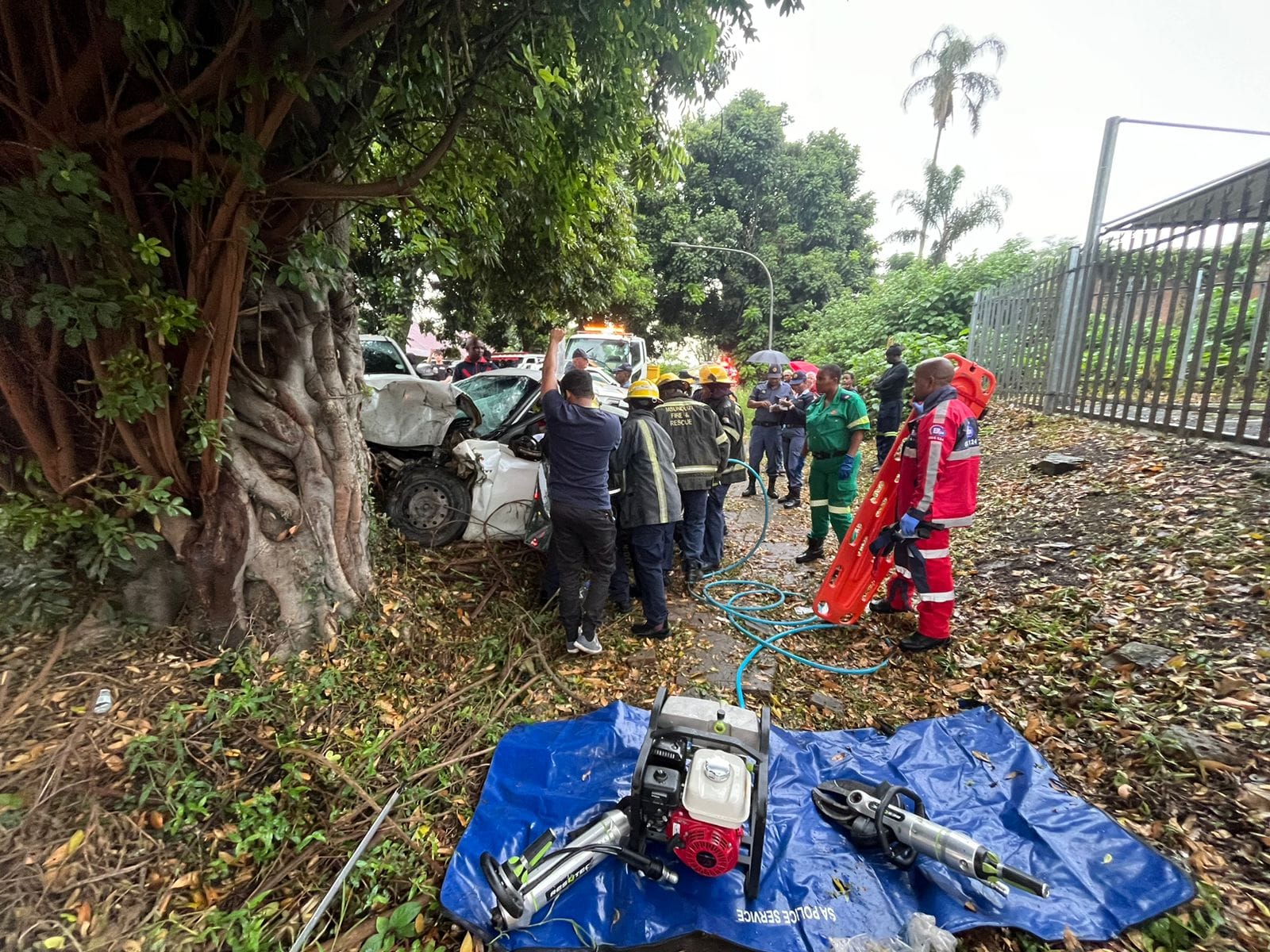PMB Firefighters Use New Mi7-Sponsored Jaws of Life to Free CBD Car Crash Victim