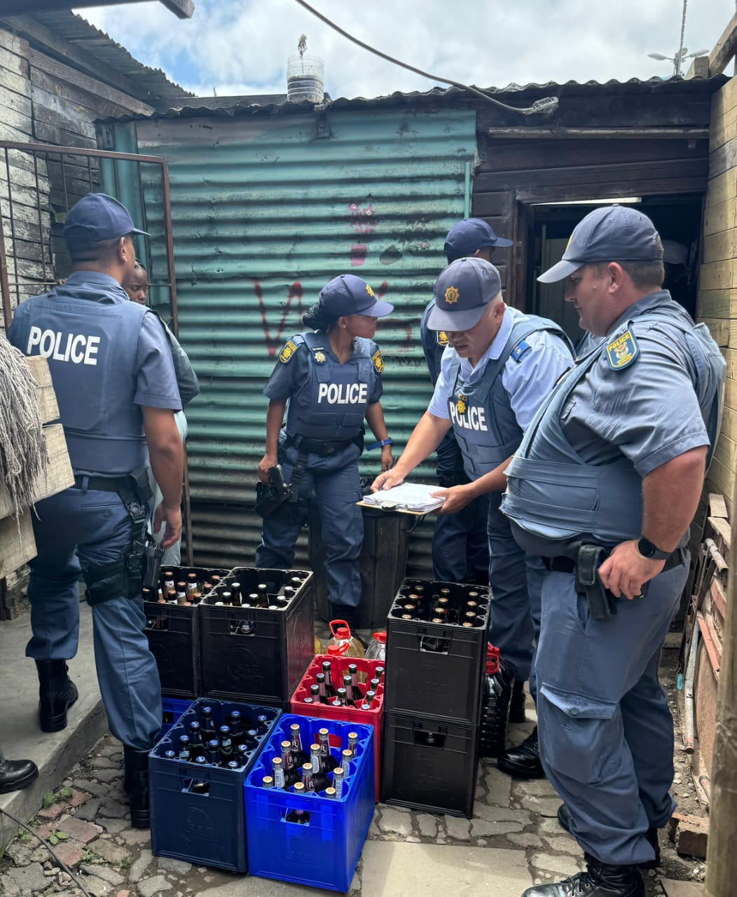 Garden Route District police confiscates 763 litres of liquor during high-density operations