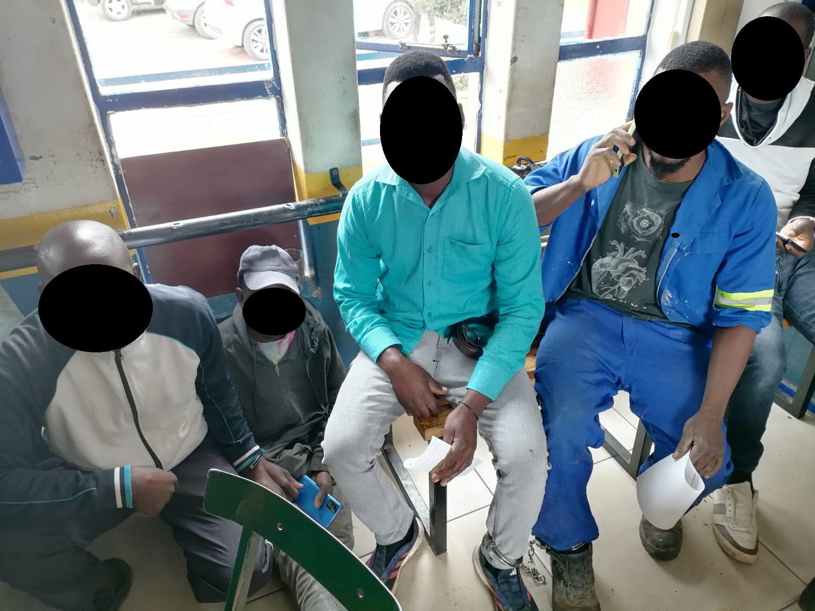 Five illegal immigrants were arrested in a stop-and-search operation in Benoni