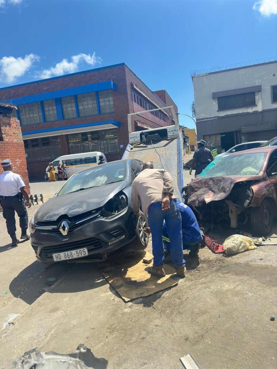 Several vehicles were charged and towed for obstruction in Durban