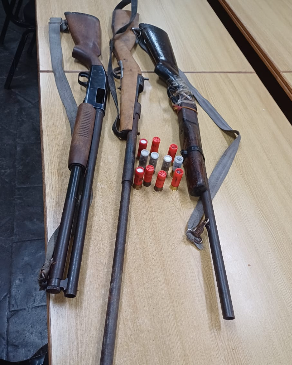 Four prohibited firearms recovered and two suspects arrested