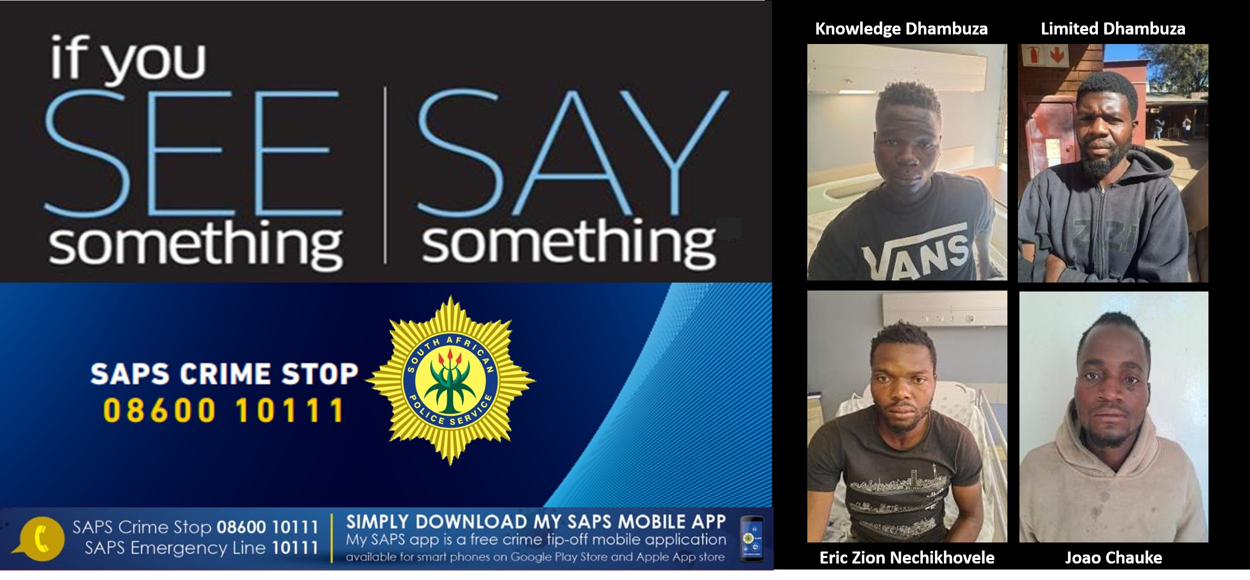 Urgent manhunt launched, as four awaiting trial prisoners escaped from lawful custody in Northam