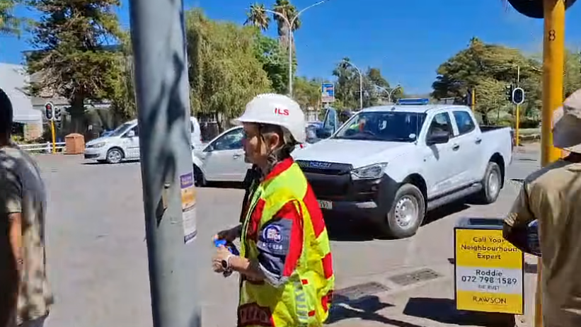 Collision at an intersection in Oudtshoorn