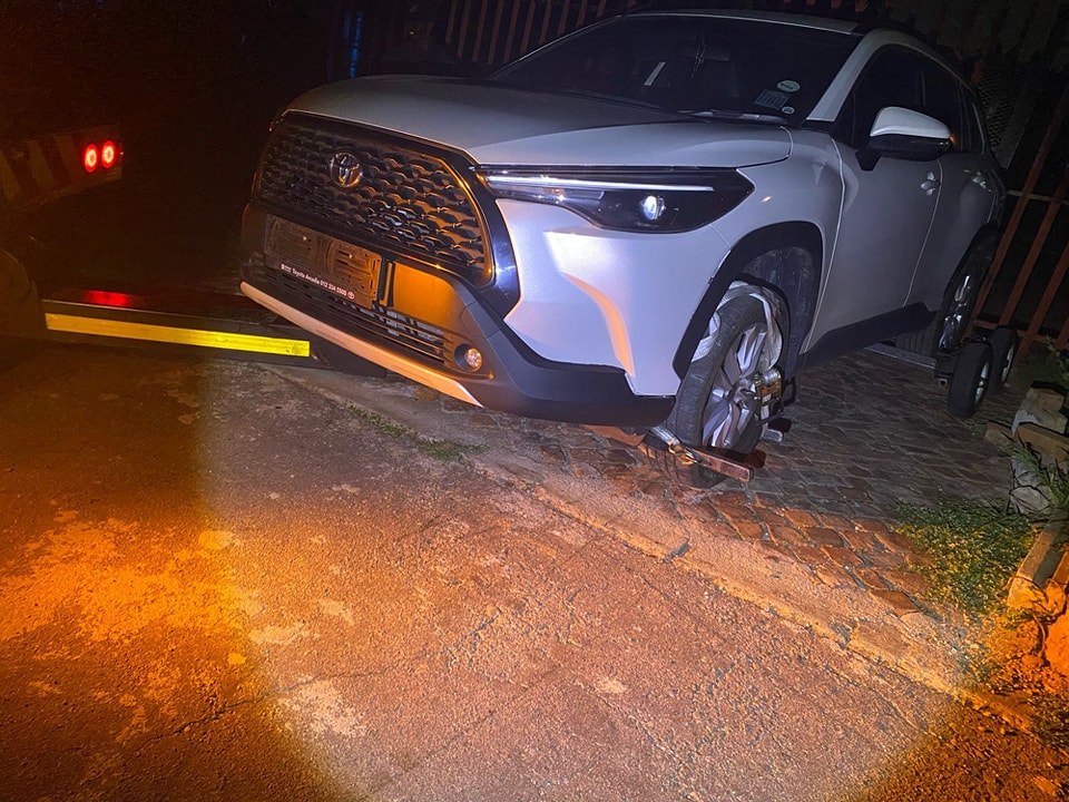 Stolen vehicle recovered on Lekganyane Street in Attridgeville