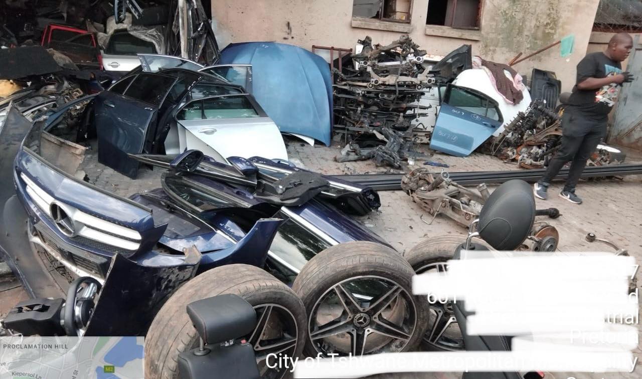 Hijacked vehicles found stripped in Pretoria West