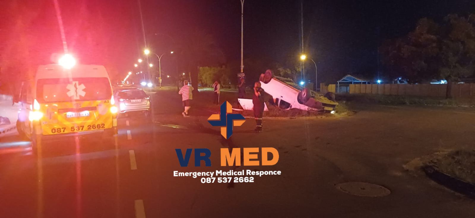 Vehicle rollover on Walter Sisulu Road in Bloemfontein