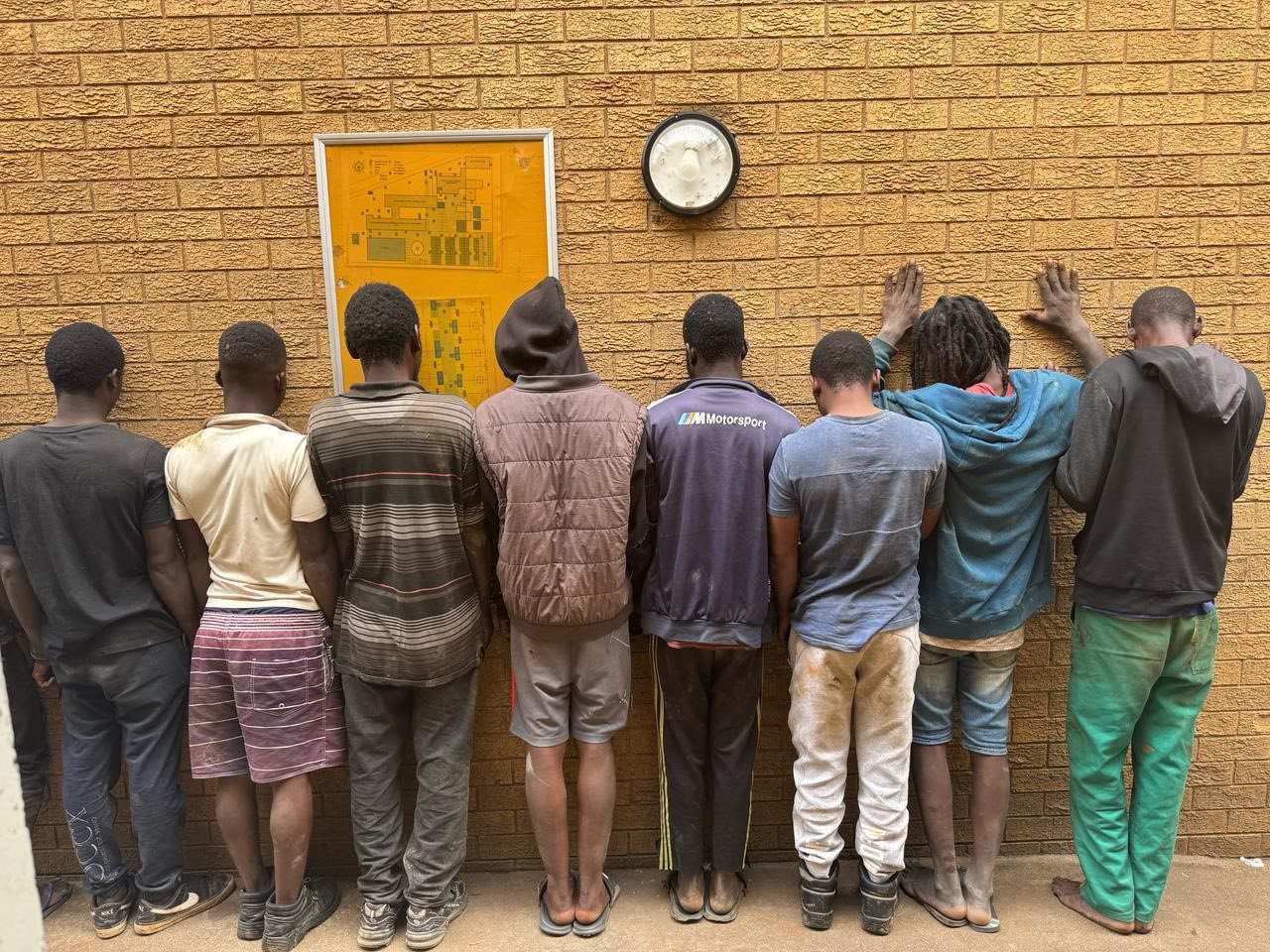 Nine suspects arrested for illegal mining in the Kingsway area