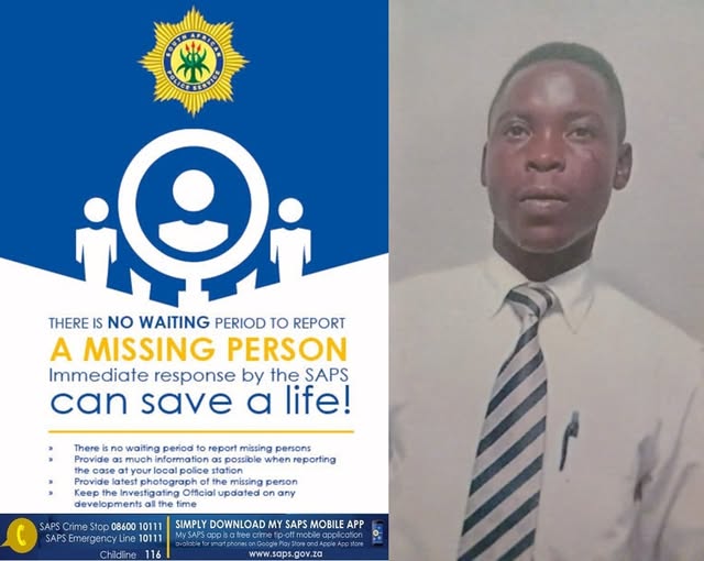 Assist Mokopane Police in locating a missing 27-year-old man