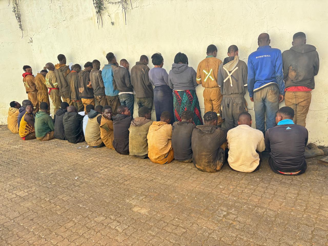 34 Suspects netted for contravention of the Immigration Act and possession of precious metals during Operation Vala Umgodi