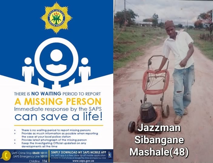 Help police reunite Jazzman Sibangane Mashale (48) with his family