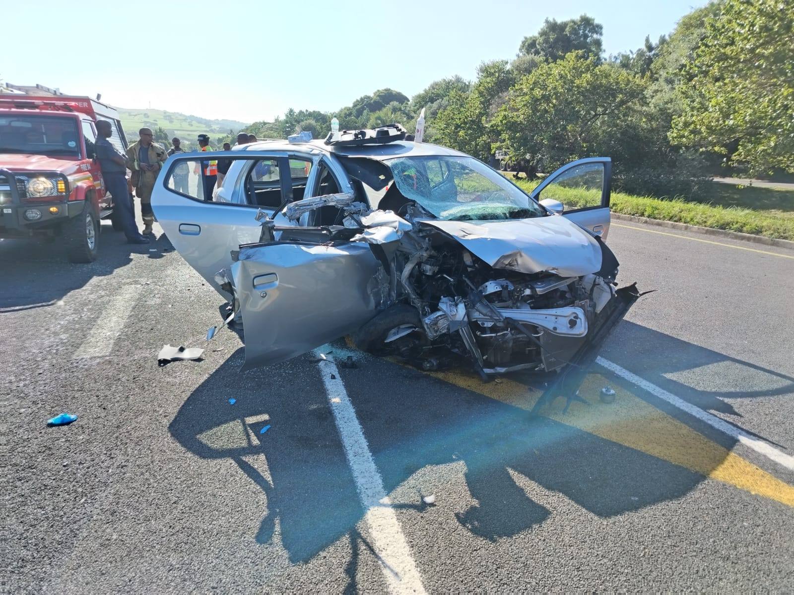 Elderly female injured in a road crash on the R61 in Palm Beach