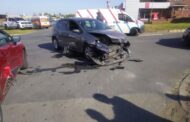 Two vehicles collided at an intersection in Shelly Beach