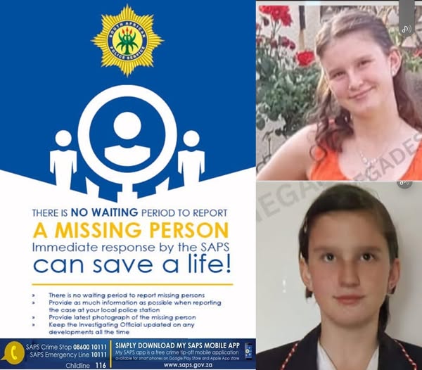 Search for a missing teenager from Vanderbijlpark