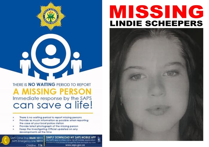 Police seek assistance in locating missing Lindie Scheepers