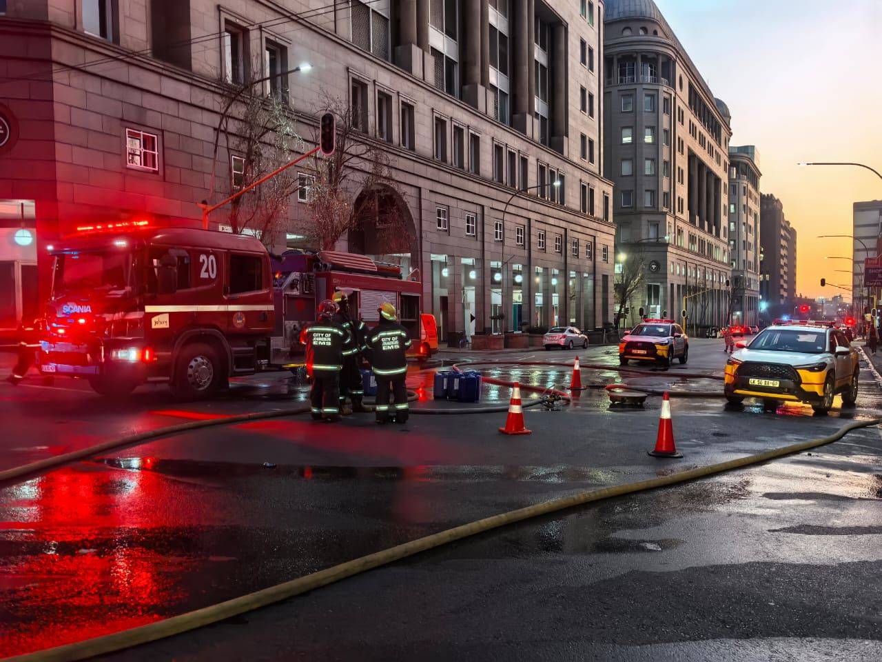 Underground cable fire in the Johannesburg CBD