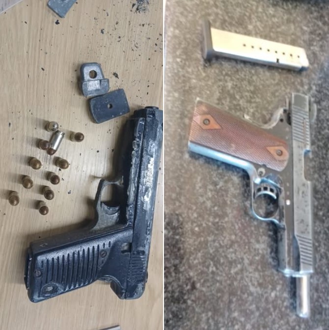 Two suspects behind bars for possession of unlicensed firearms and ammunition