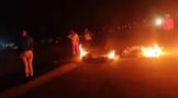 Community protest action along the R63 in Bhisho