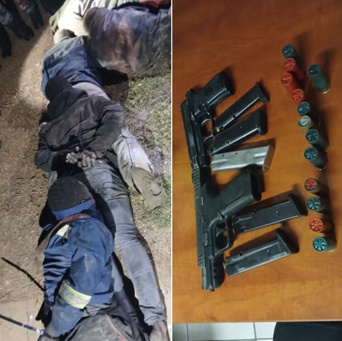 Joburg District police recover unlicensed firearms, live rounds and arrest suspects during an economic infrastructure operation