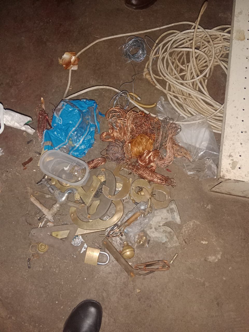 Suspect arrested stealing cables and copper from Semphato Secondary School