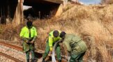 Officers secured the area and discovered multiple rolls of tampered aluminum railway cables near the Rietvlei River