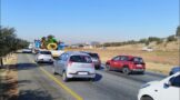 Road works causing traffic delays on the R59 south, just before Swartkoppies Road