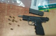Public Order Police detain a suspect for discharging a firearm in a residential area