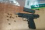 Public Order Police detain a suspect for discharging a firearm in a residential area