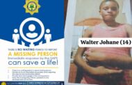Police request public assistance to locate missing teen, Walter Johane (14), from Marapyane