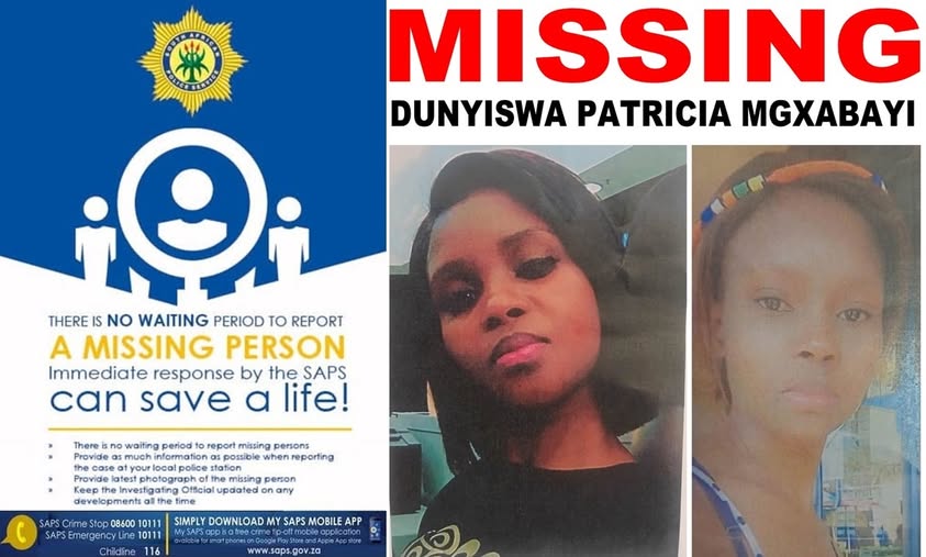 Help police locate missing Dunyiswa Patricia Mgxabayi