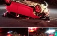 Single vehicle rollover crash in Pumula