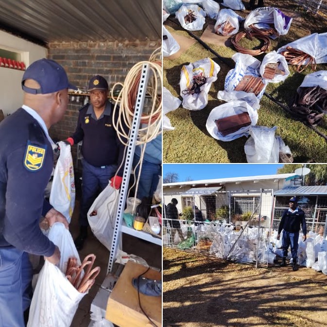Police confiscate copper cable worth over R250 000 near Kuruman