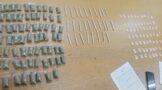 Police detain suspect for the possession of drugs