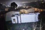 Bin Truck Overturns: Parkgate - KZN
