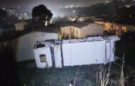 Bin Truck Overturns: Parkgate - KZN