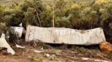 Truck rolls down the N2 Sir Lowrys Pass, Gordons Bay
