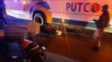 A bus and delivery bike collide at the Corner of Main & Twist Circle, Albertville, Johannesburg
