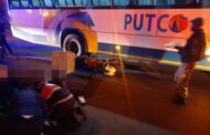 A bus and delivery bike collide at the Corner of Main & Twist Circle, Albertville, Johannesburg