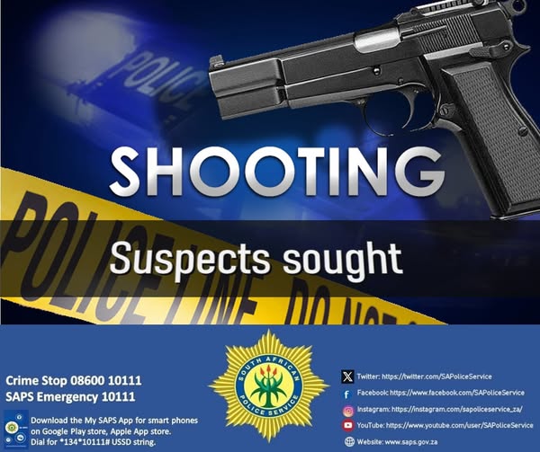 Manhunt for suspects after a shooting inside a tavern at Shoba Informal Settlement in Olievehoutbosch