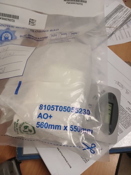Police members seize cocaine with an estimated street value of R500 000