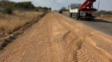 Shoulder repair work on Road D2534 located in the Sekhukhune District