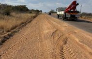 Shoulder repair work on Road D2534 located in the Sekhukhune District
