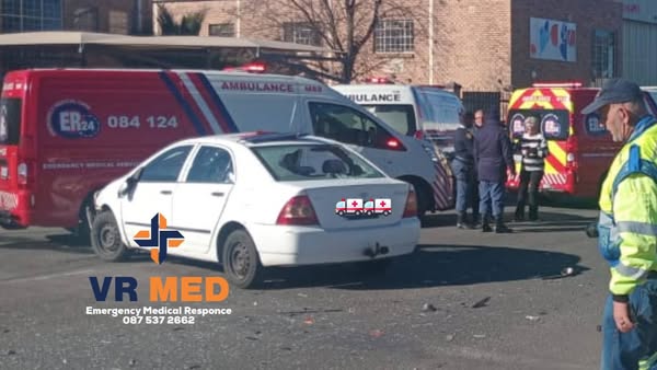 Fatal collision at an intersection in Bloemfontein