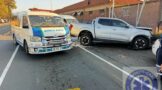 Multi-vehicle collision next to the police station on Parkroad in Bloemfontein