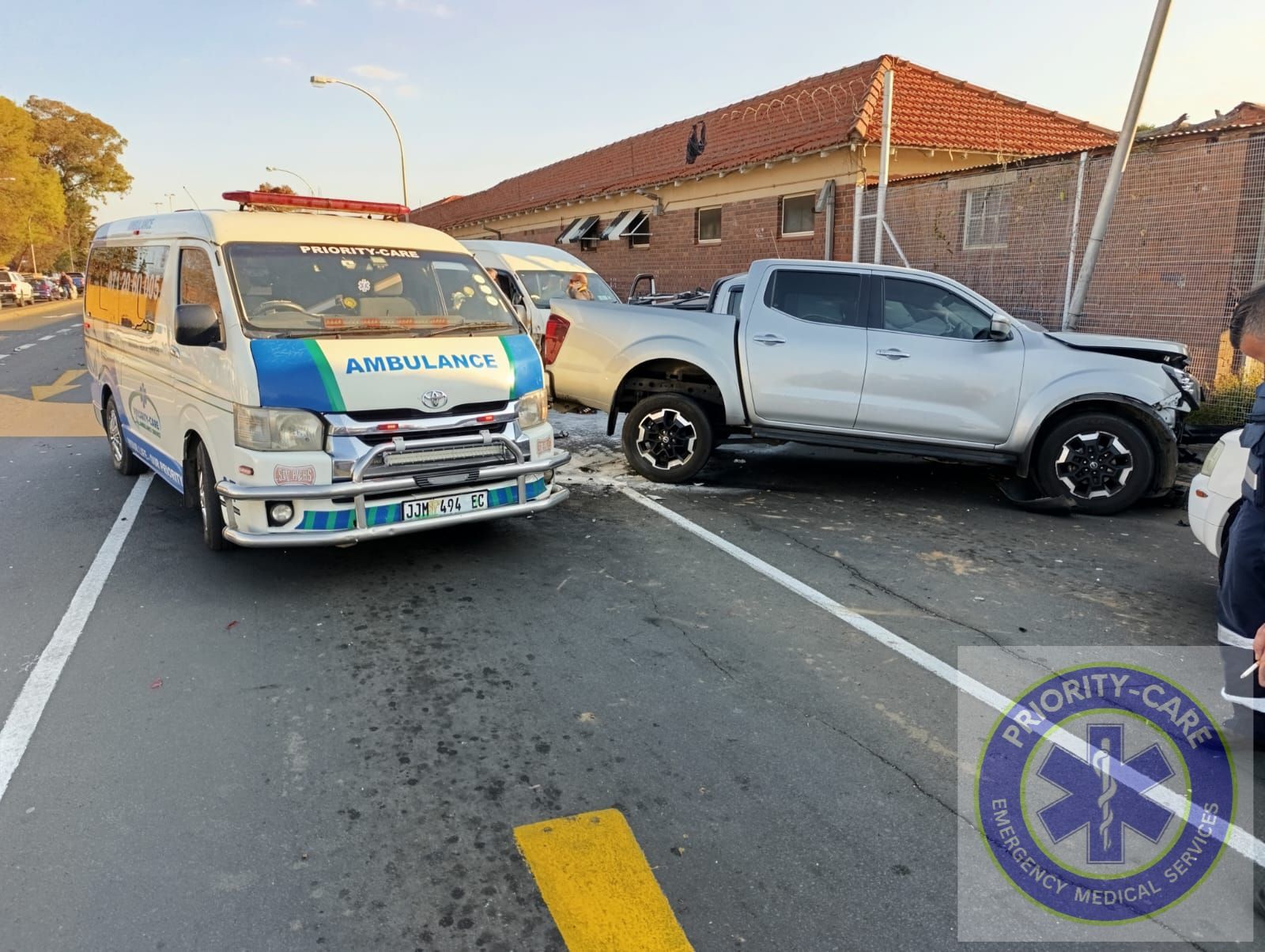 Multi-vehicle collision next to the police station on Parkroad in Bloemfontein