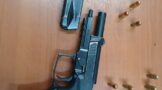 Police detain a suspect for the possession of drugs and prohibited firearm and ammunition