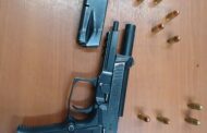 Police detain a suspect for the possession of drugs and prohibited firearm and ammunition