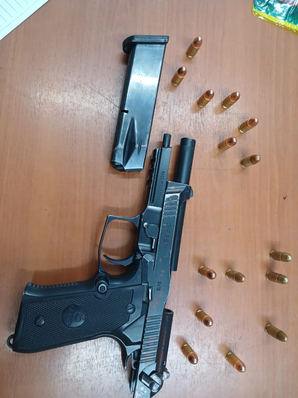 Police detain a suspect for the possession of drugs and prohibited firearm and ammunition